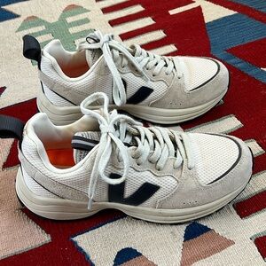 Veja White and Black Sneakers